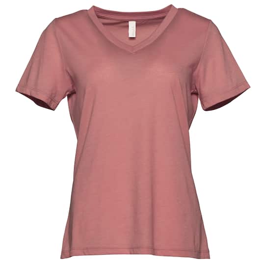 6 Pack: BELLA+CANVAS&#xAE; Women&#x27;s Relaxed V-Neck Heather T-Shirt